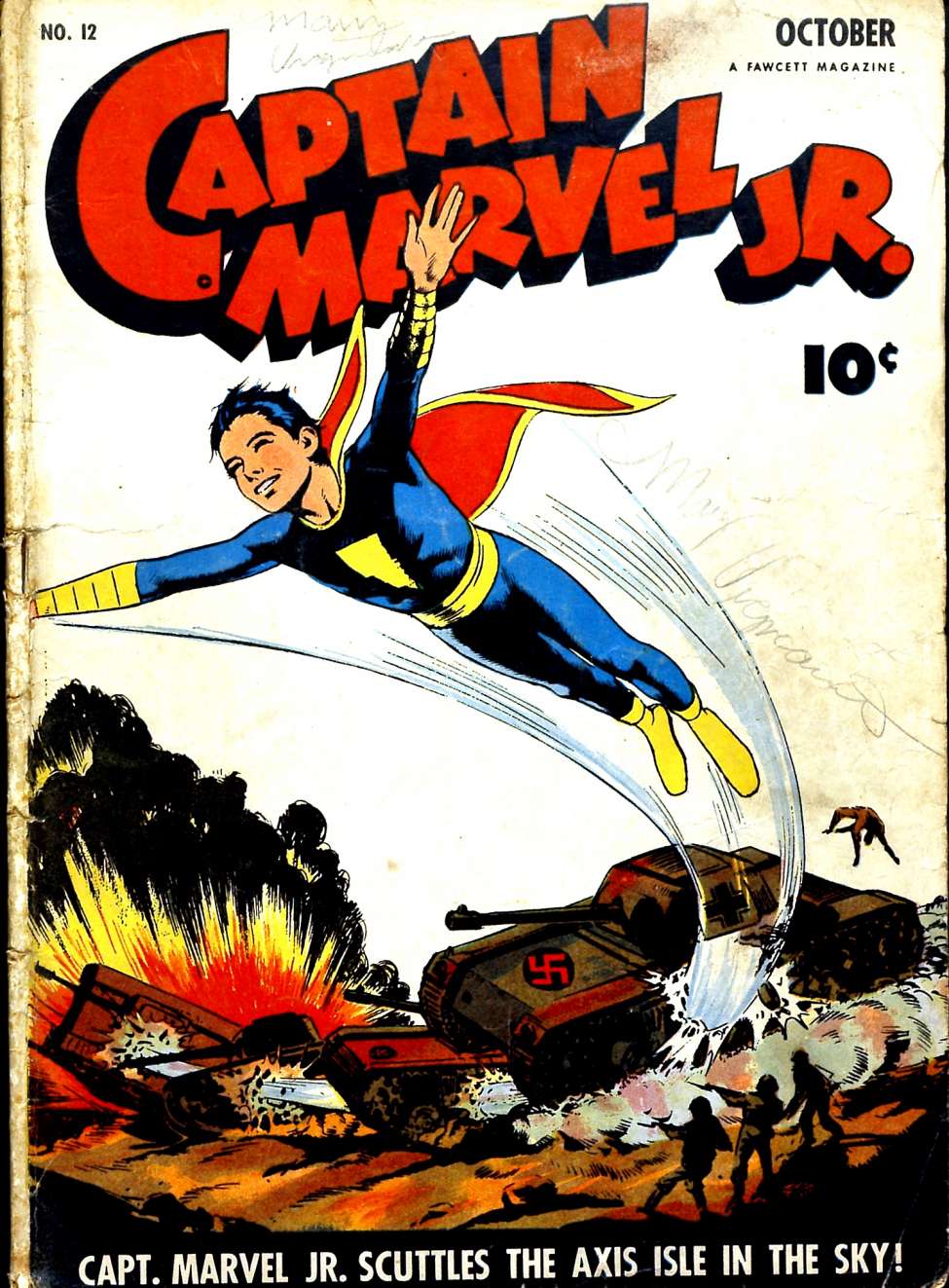 Comic Book Cover For Captain Marvel Jr. 12