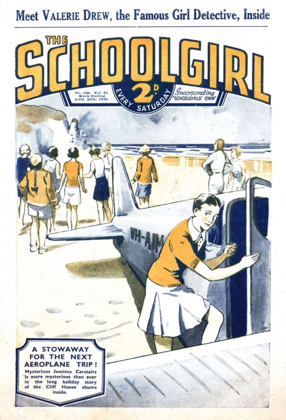 Comic Book Cover For The Schoolgirl 526