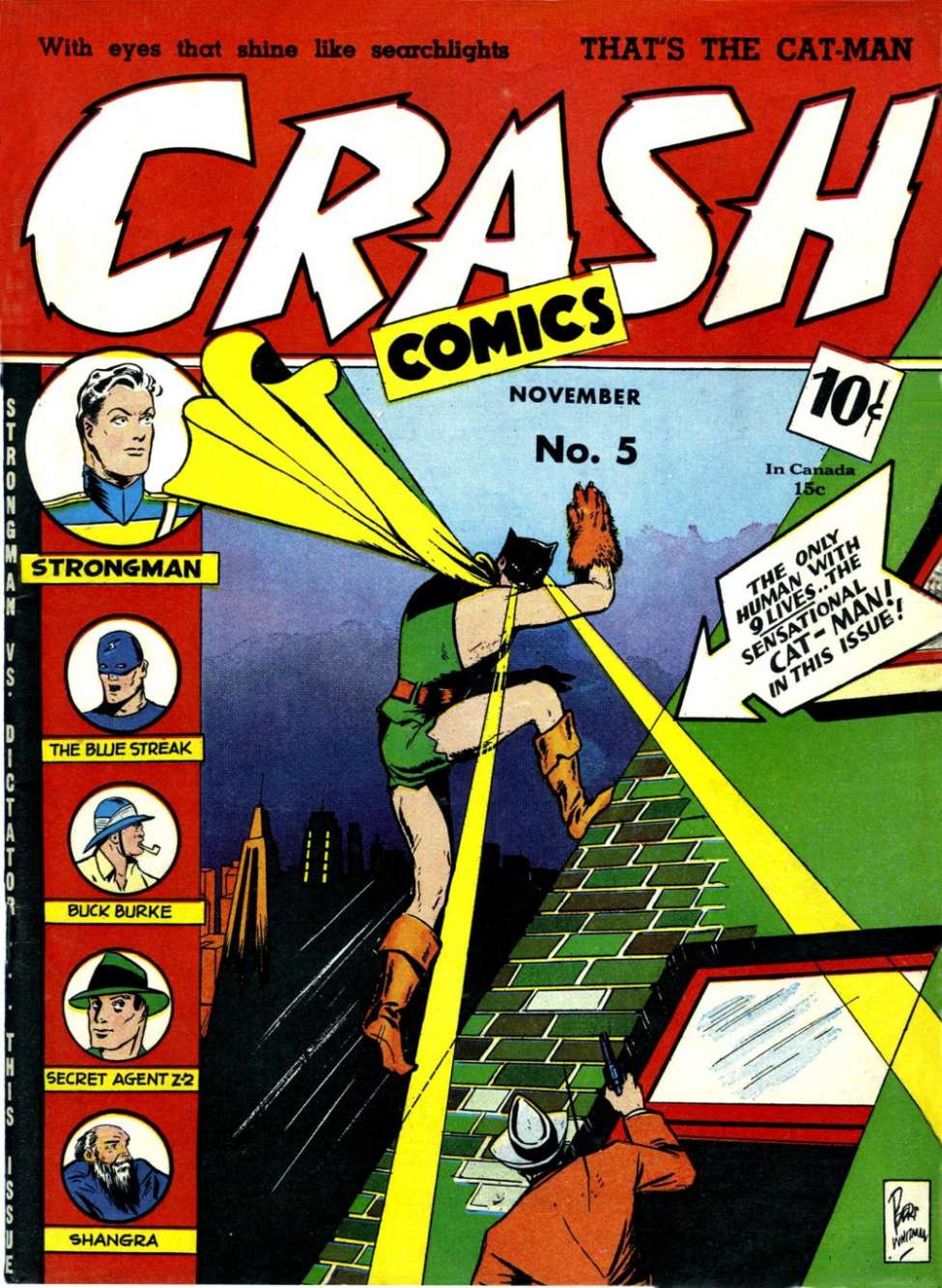 Comic Book Cover For Crash Comics 5