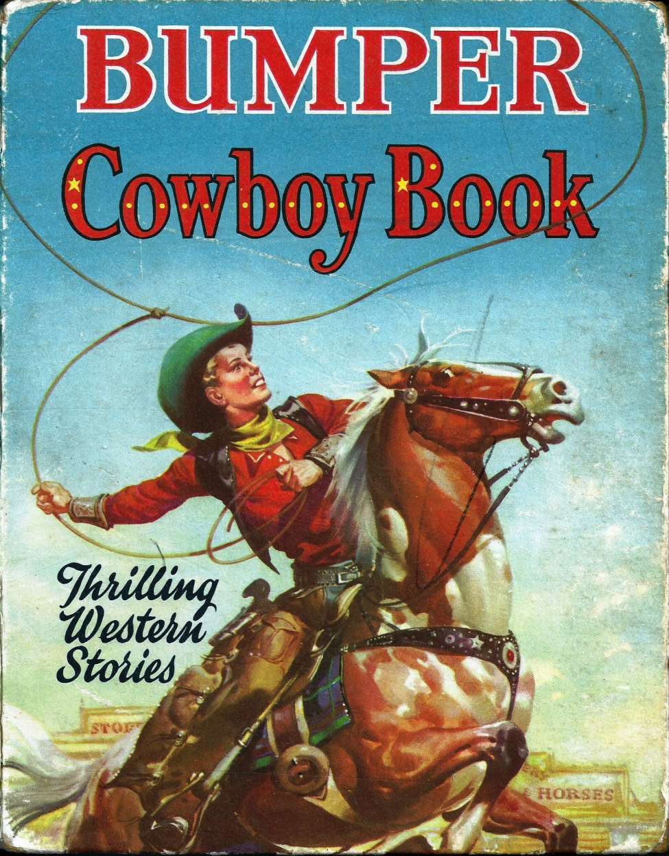 Comic Book Cover For Bumper Cowboy Book 1955