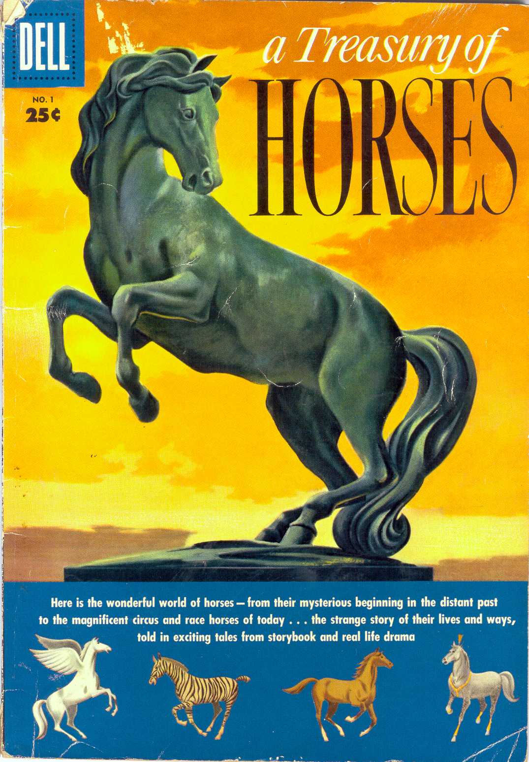 Comic Book Cover For Treasury of Horses