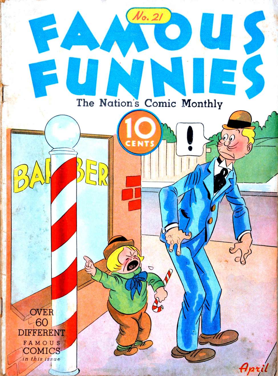 Book Cover For Famous Funnies 21