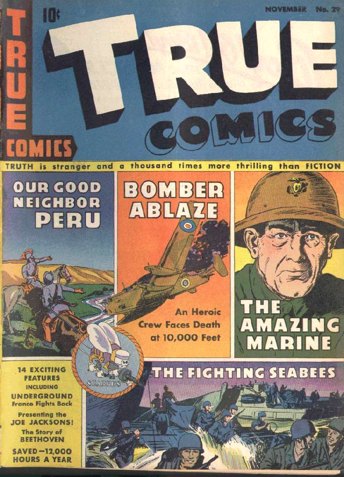 Book Cover For True Comics 29