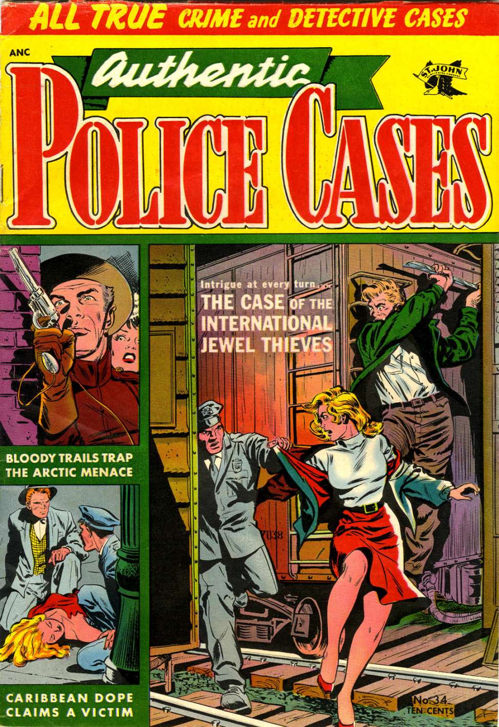 Book Cover For Authentic Police Cases 34
