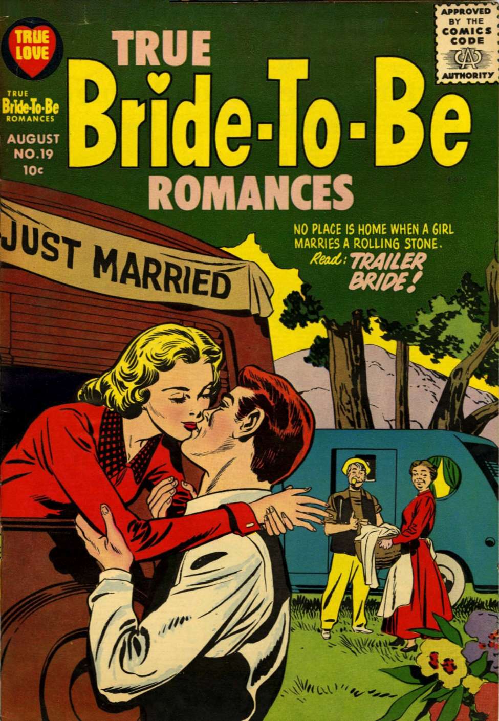 Comic Book Cover For True Bride-To-Be Romances 19