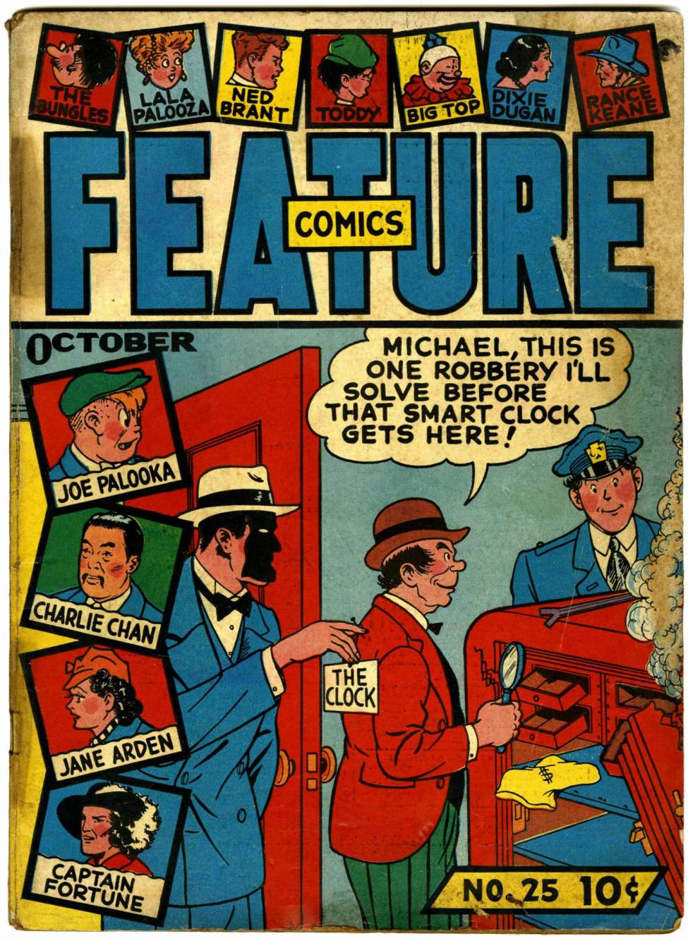 Comic Book Cover For Feature Comics 25