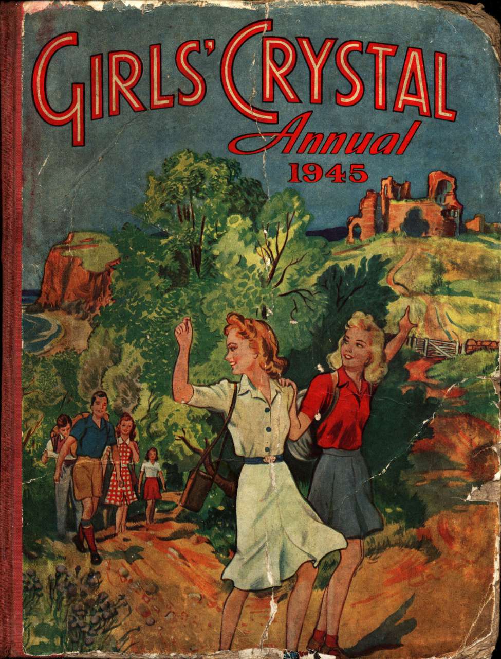 Comic Book Cover For Girls' Crystal Annual 1945