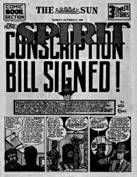 Large Thumbnail For The Spirit (1940-10-27) - Baltimore Sun (b/w)