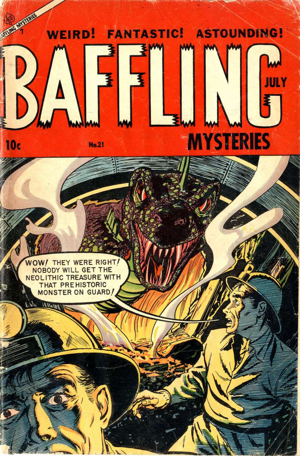Comic Book Cover For Baffling Mysteries 21