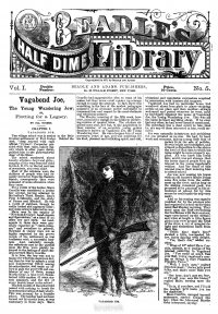 Large Thumbnail For Beadle's Half Dime Library 5 - Vagabond Joe, the Young Wandering Jew