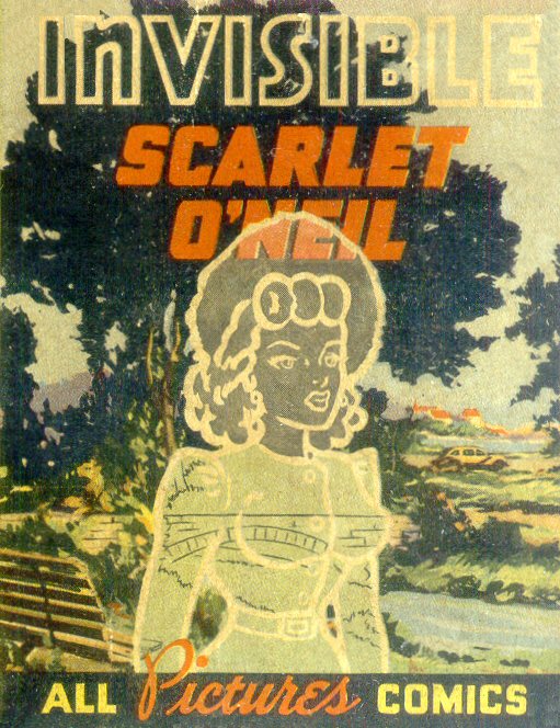 Book Cover For Invisible Scarlet O'Neil - All Pictures Comics