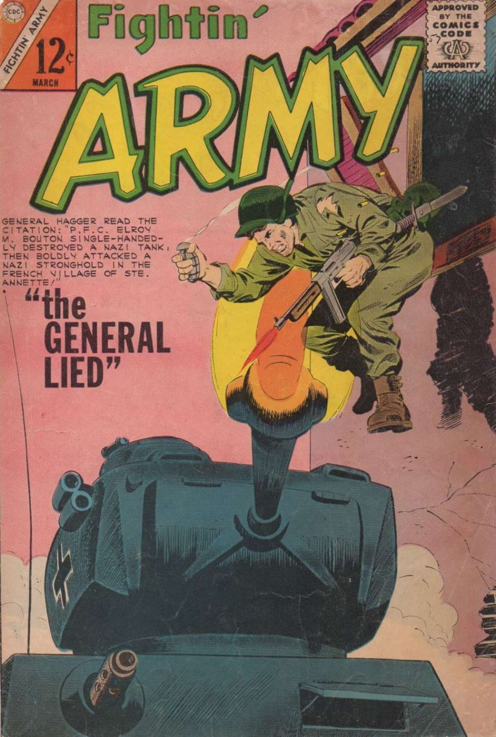 Comic Book Cover For Fightin' Army 57