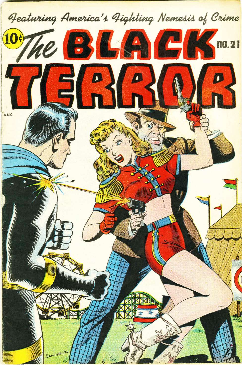 Comic Book Cover For The Black Terror 21