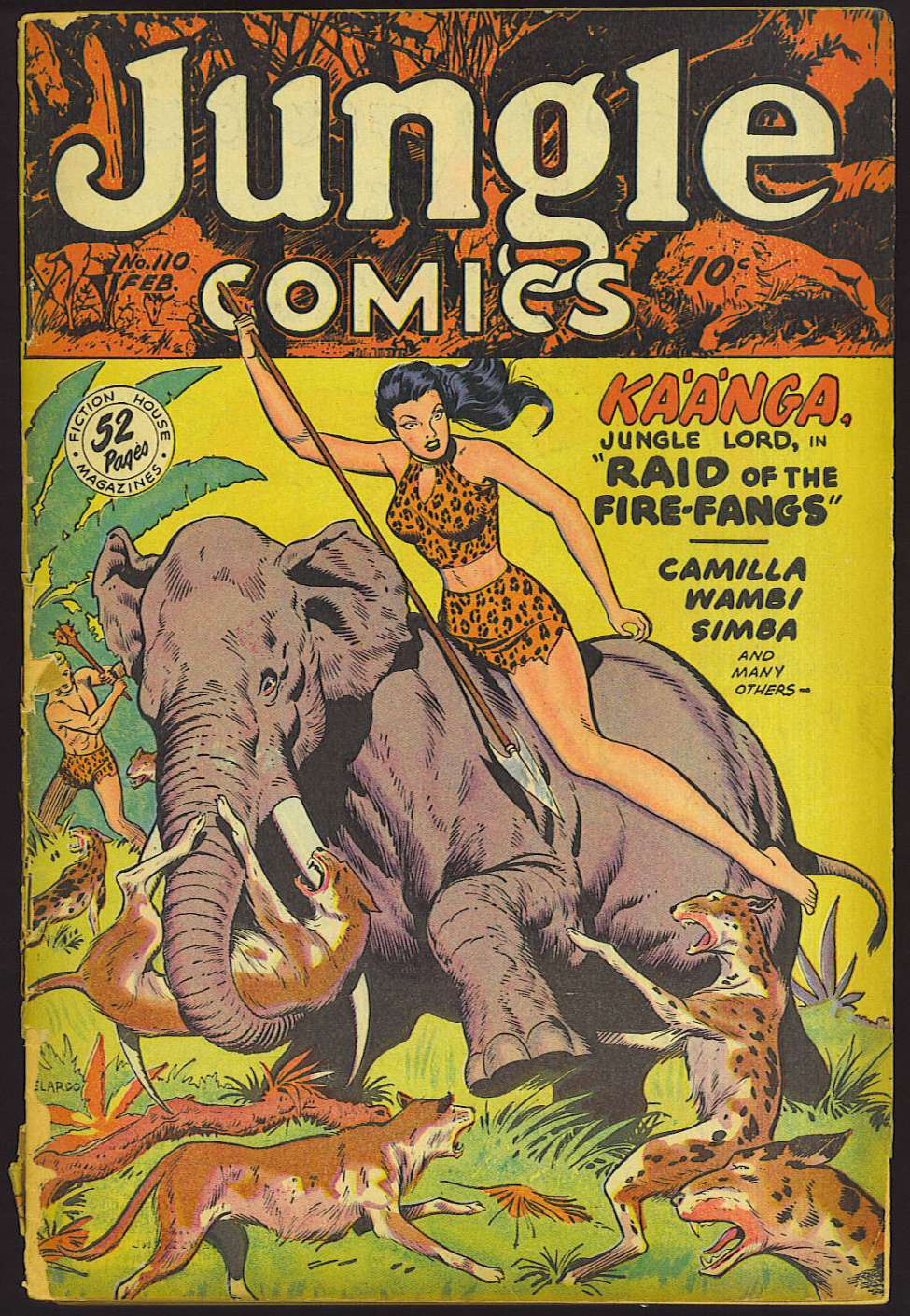 Book Cover For Jungle Comics 110