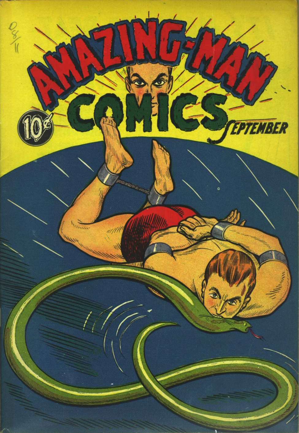Comic Book Cover For Amazing Man Collection 1
