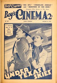 Large Thumbnail For Boy's Cinema 607 - Under Texas Skies - Bob Custer