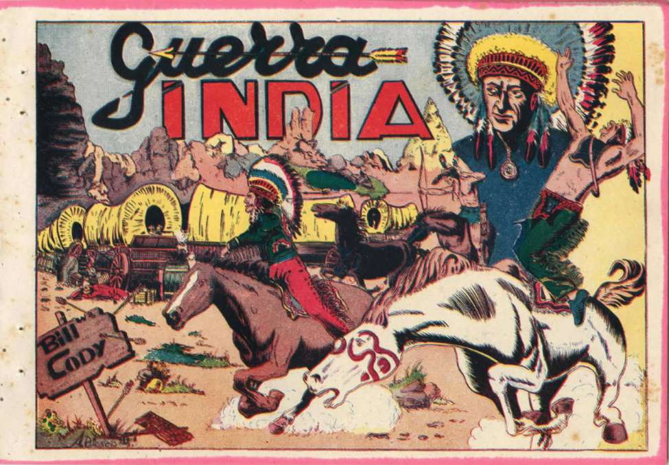 Comic Book Cover For Bill Cody 12 - Guerra india