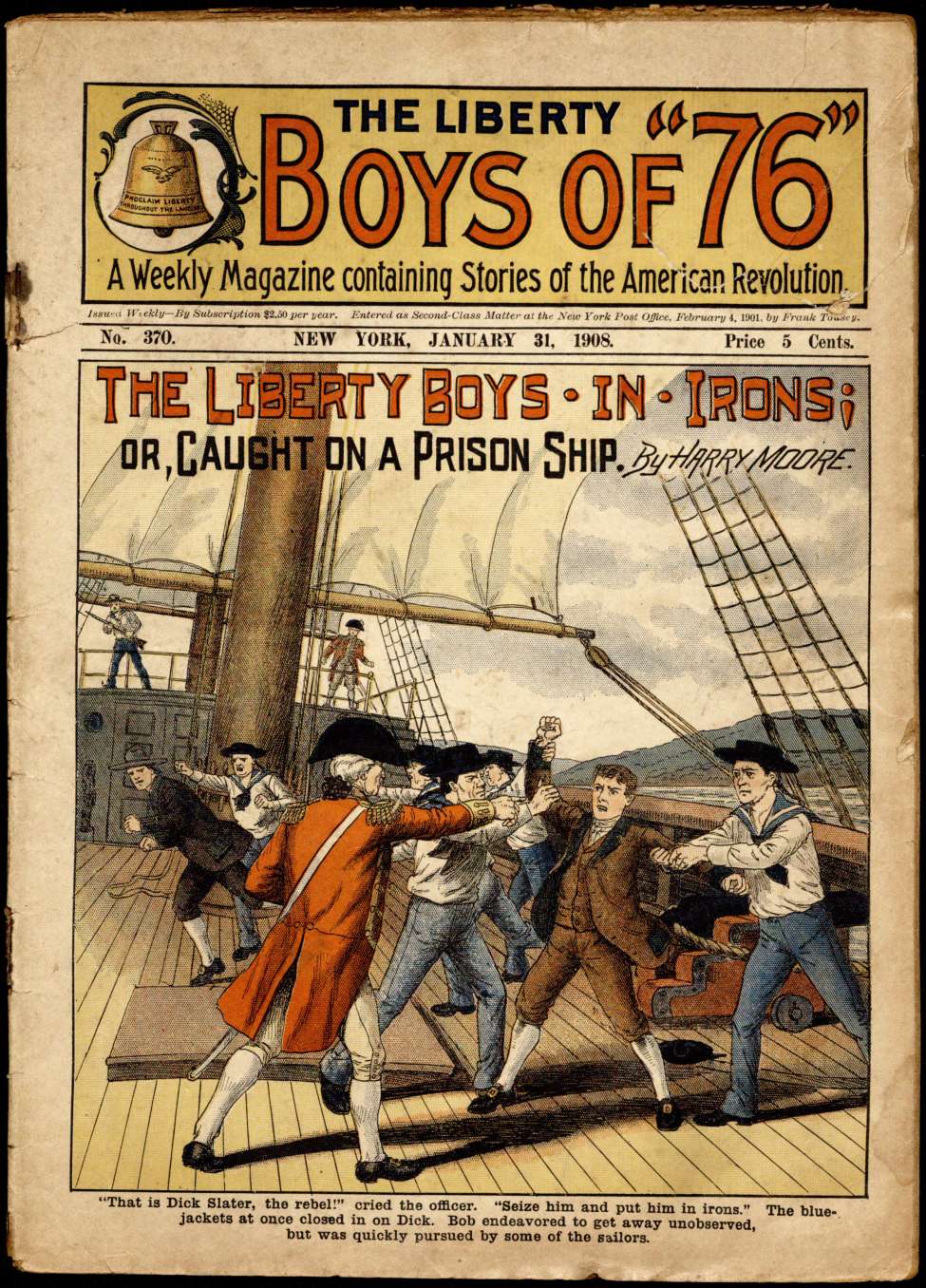 Book Cover For The Liberty Boys of 76 370 - The Liberty Boys in Irons