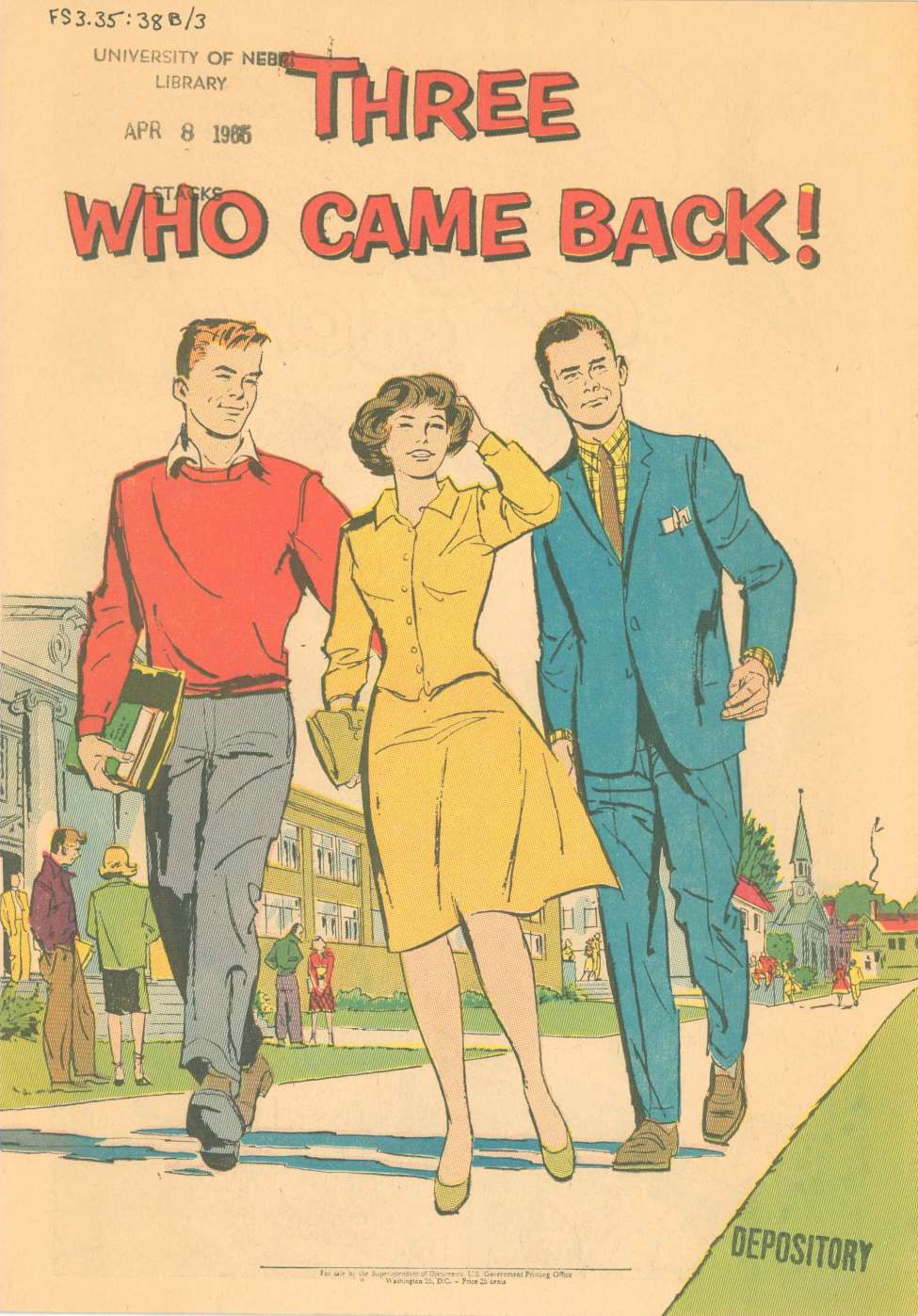 Book Cover For Three Who Came Back!