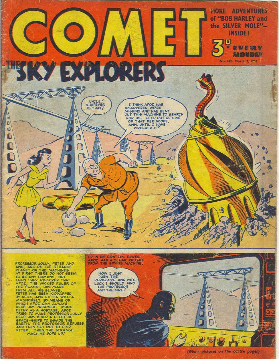 Comic Book Cover For The Comet 242
