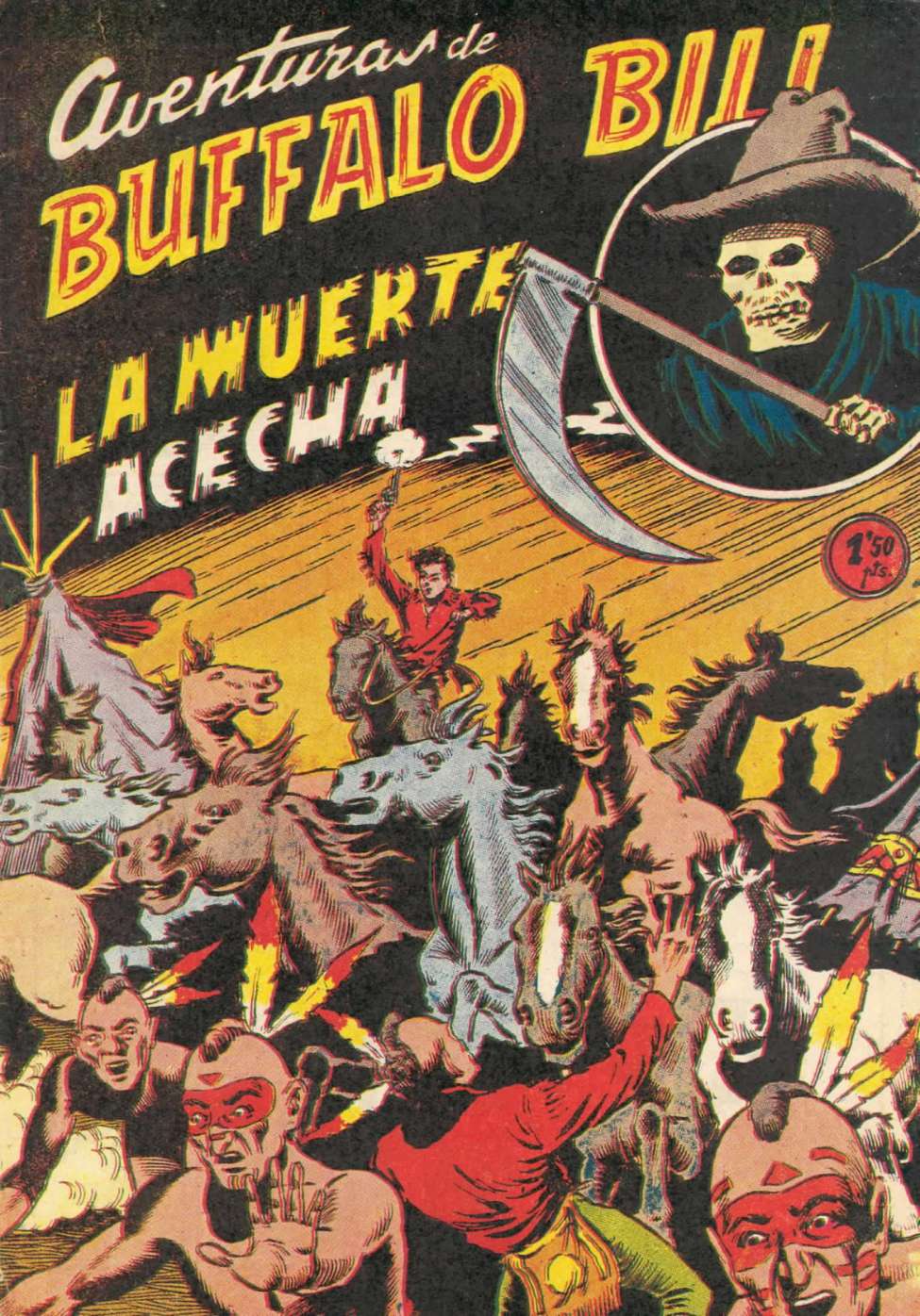 Comic Book Cover For Aventuras de Buffalo Bill 8 La muerte acecha