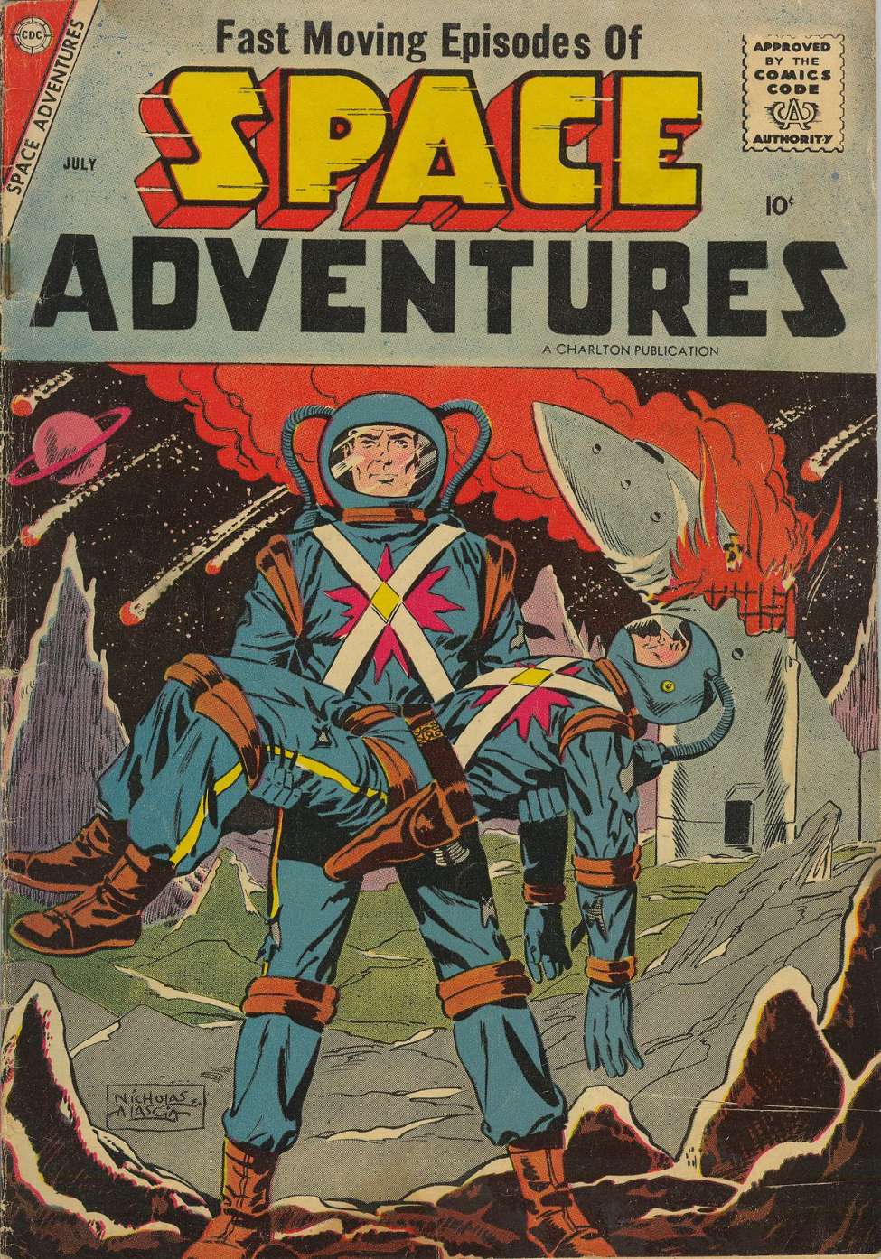 Comic Book Cover For Space Adventures 24