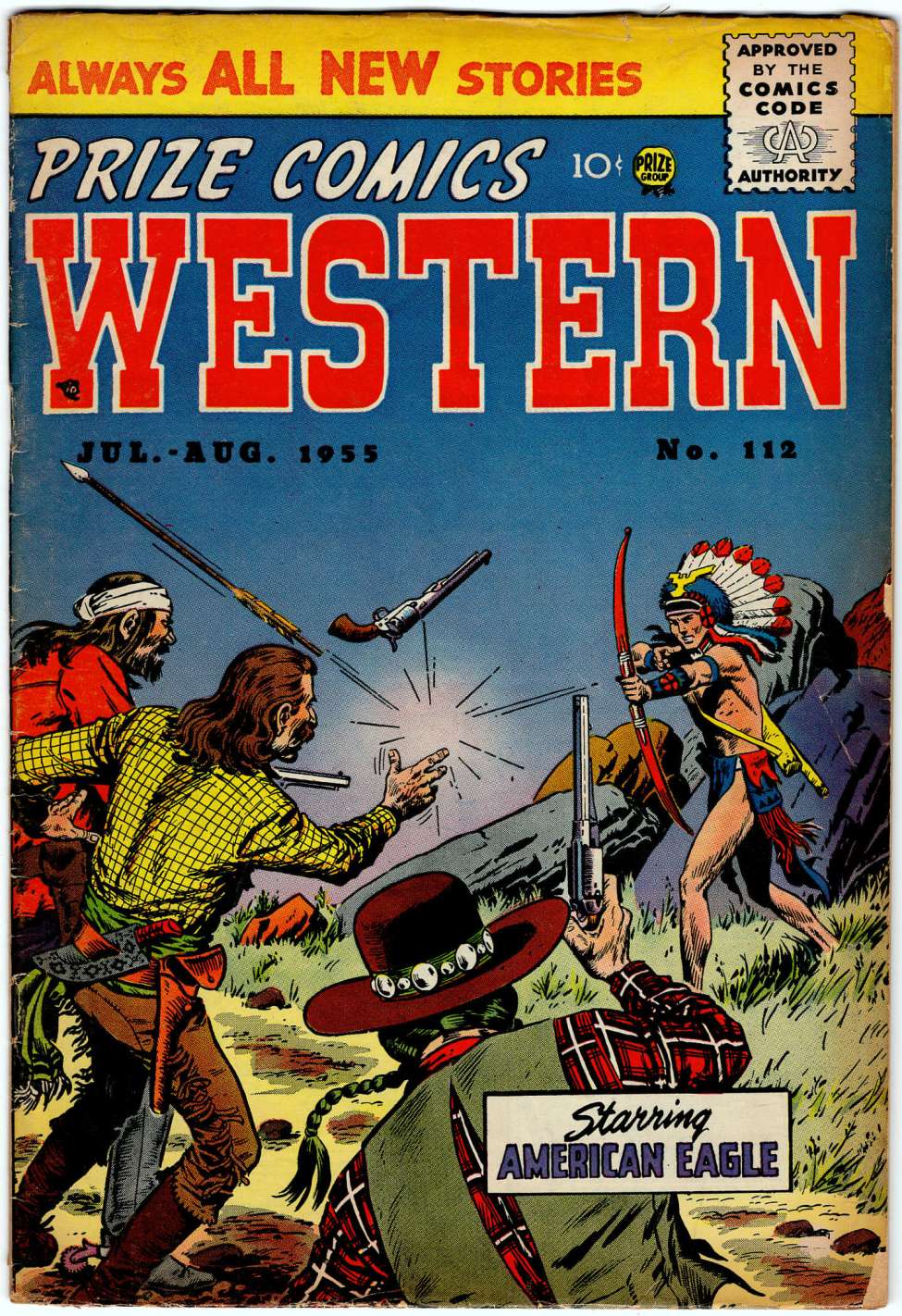 Comic Book Cover For Prize Comics Western 112