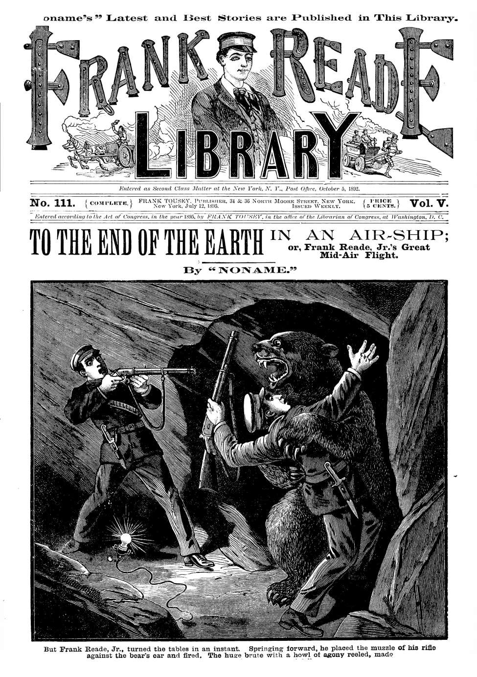 Book Cover For v05 111 - To the End of the Earth in an Air-Ship