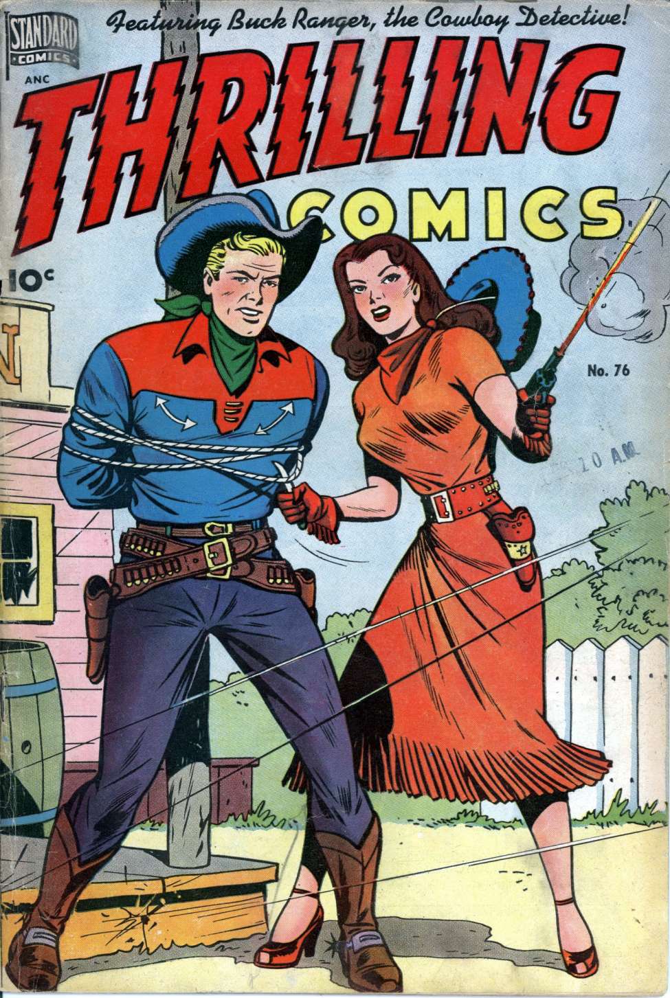 Comic Book Cover For Thrilling Comics 76