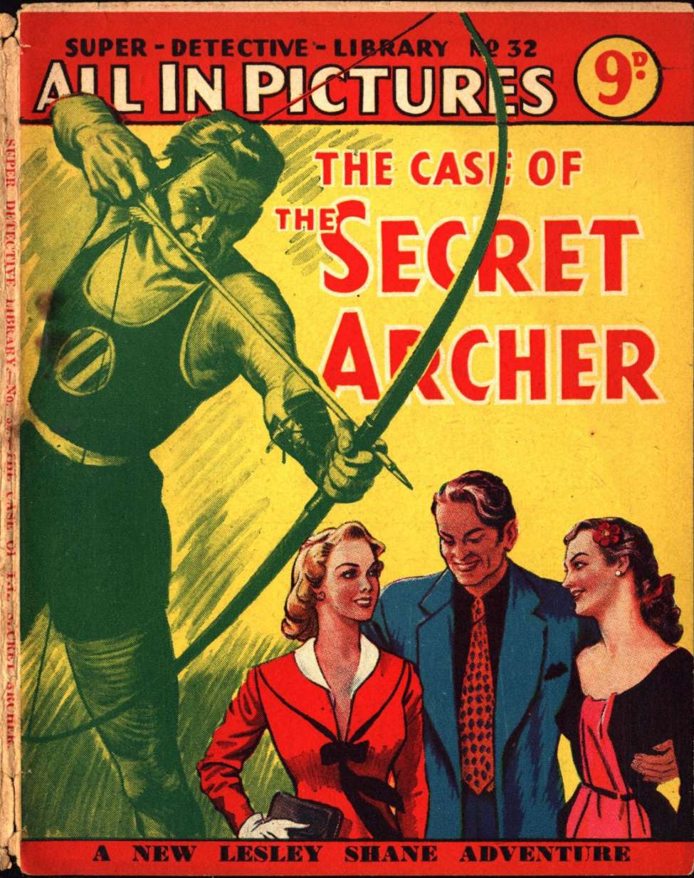 Book Cover For Super Detective Library 32 - The Case of the Secret Archer