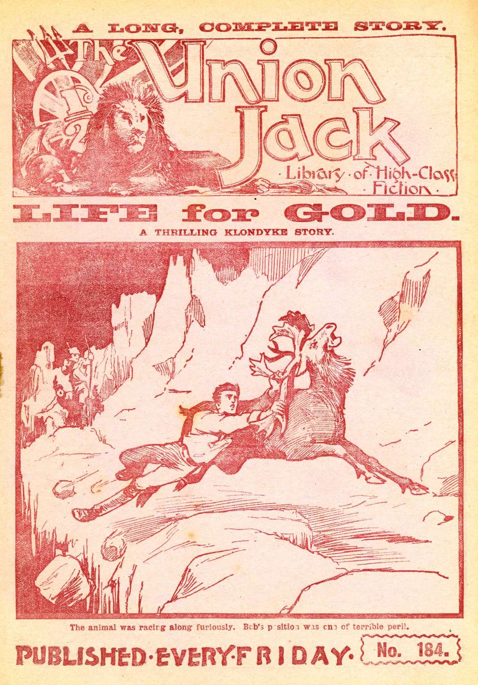 Book Cover For The Union Jack 184 - Life For Gold