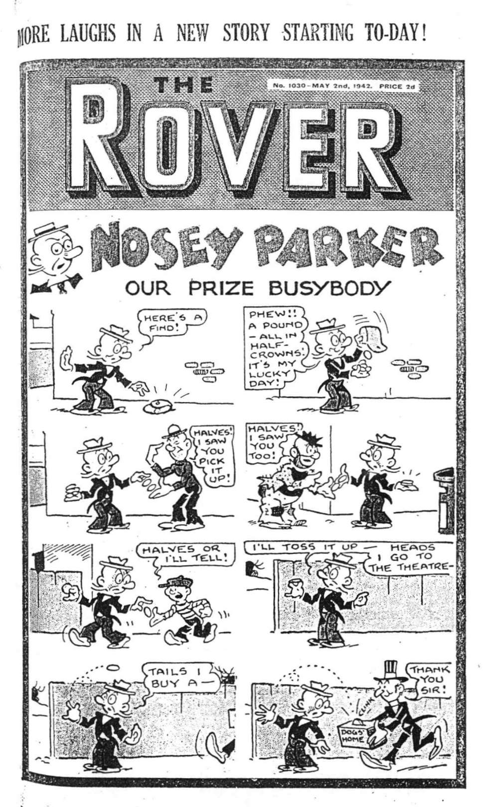 Comic Book Cover For The Rover 1030