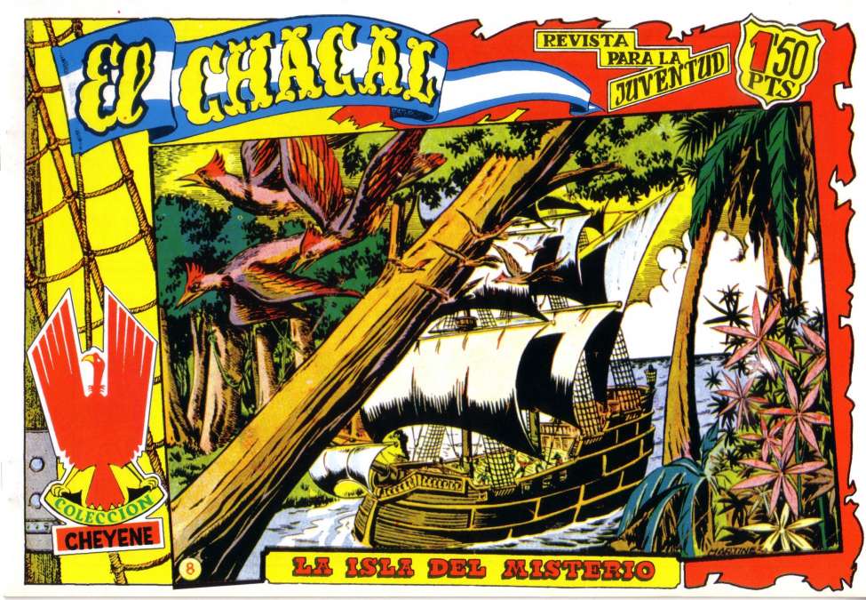Comic Book Cover For El Chacal 8 - La Isla Del Misterio