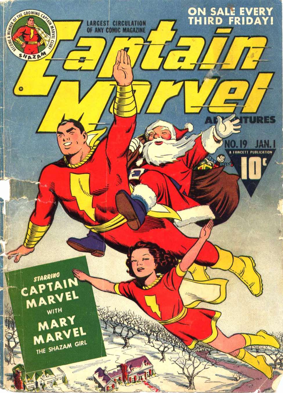 Comic Book Cover For Captain Marvel Adventures 19