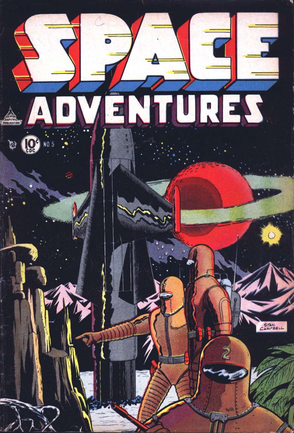 Comic Book Cover For Space Adventures 5