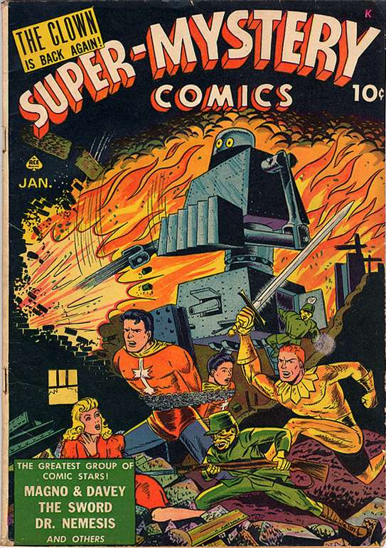Book Cover For Super-Mystery Comics v3 3 (alt) - Version 2