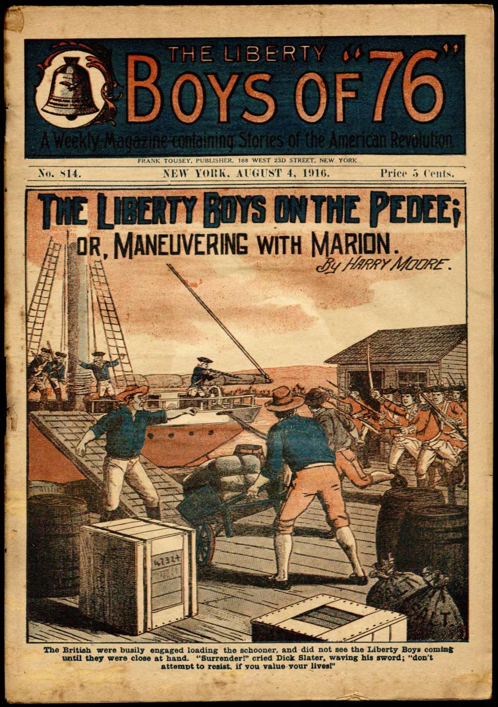 Book Cover For The Liberty Boys of 76 814 - The Liberty Boys on the Pedee