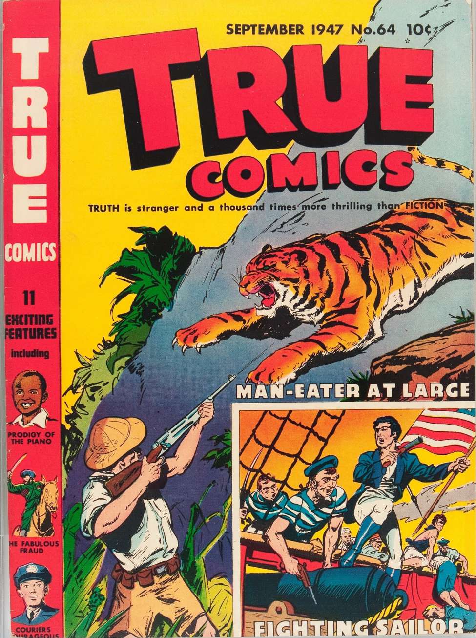 Comic Book Cover For True Comics 64