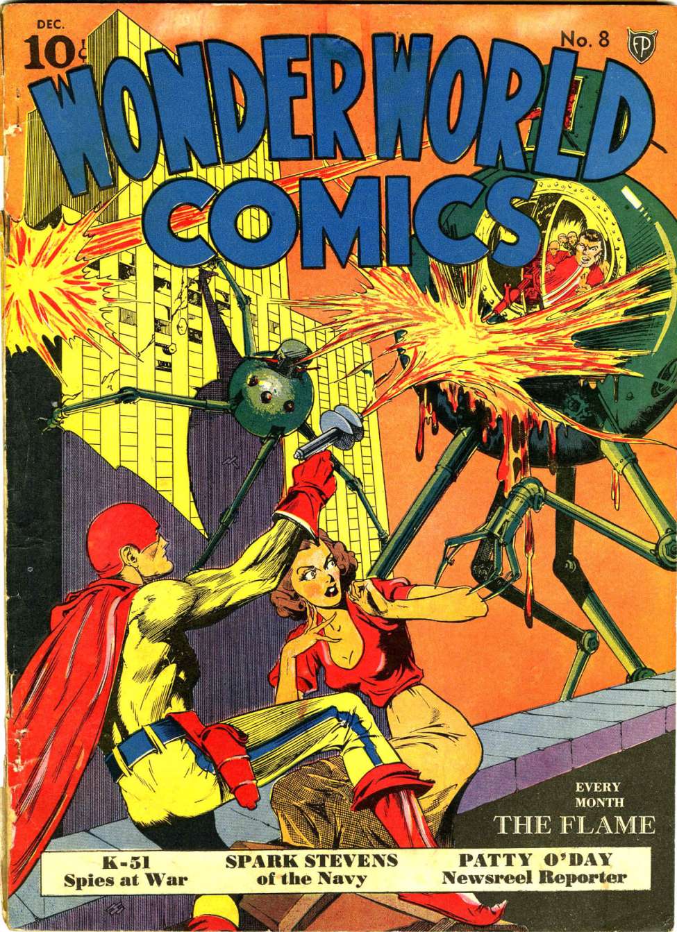 Comic Book Cover For Wonderworld Comics 8