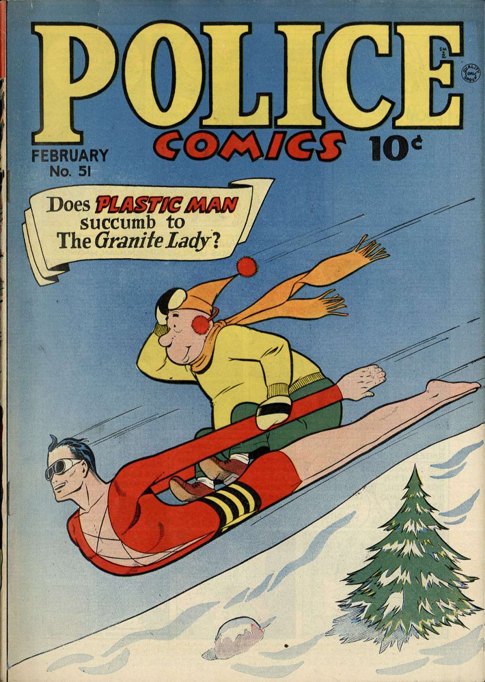 Comic Book Cover For Police Comics 51