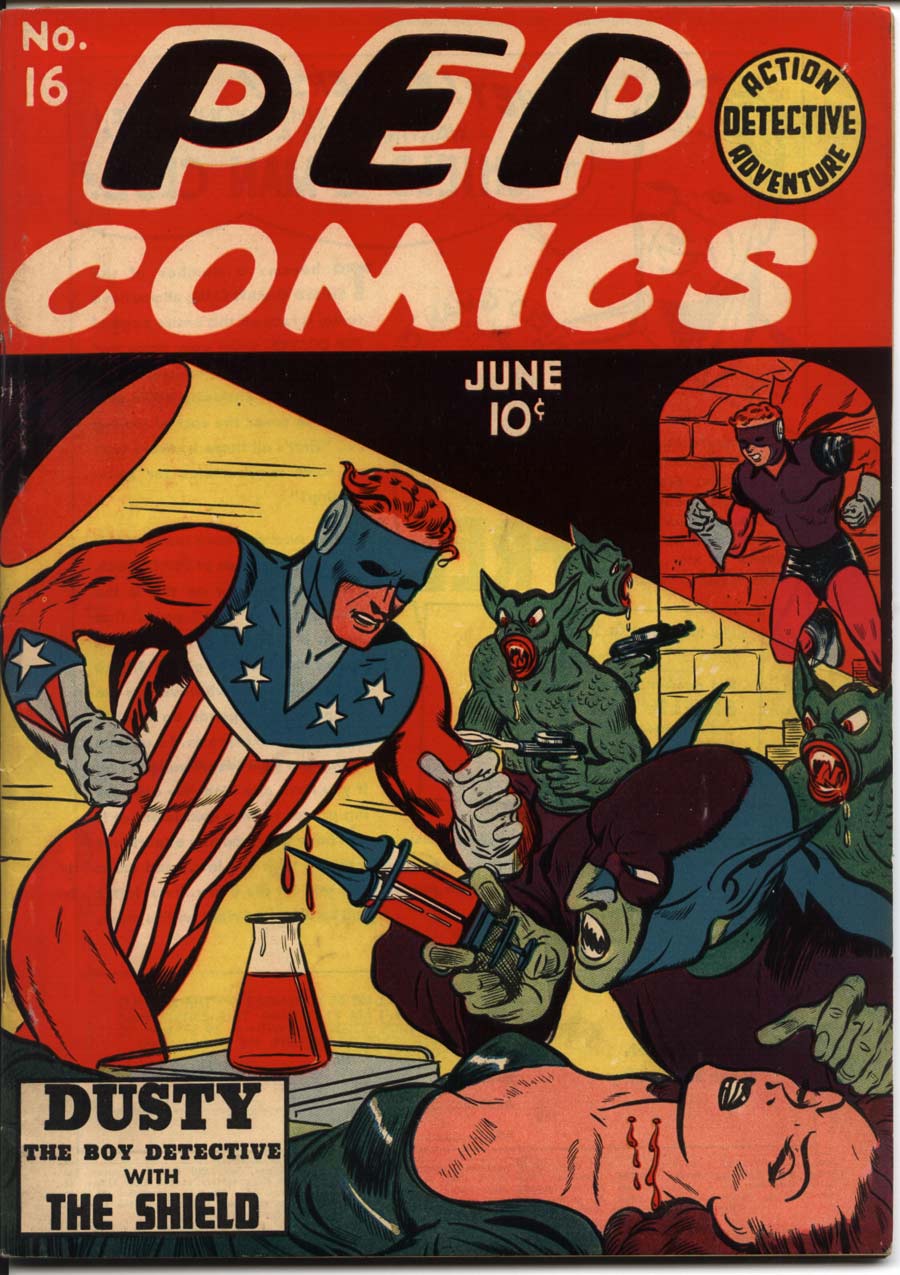 Comic Book Cover For Pep Comics 16