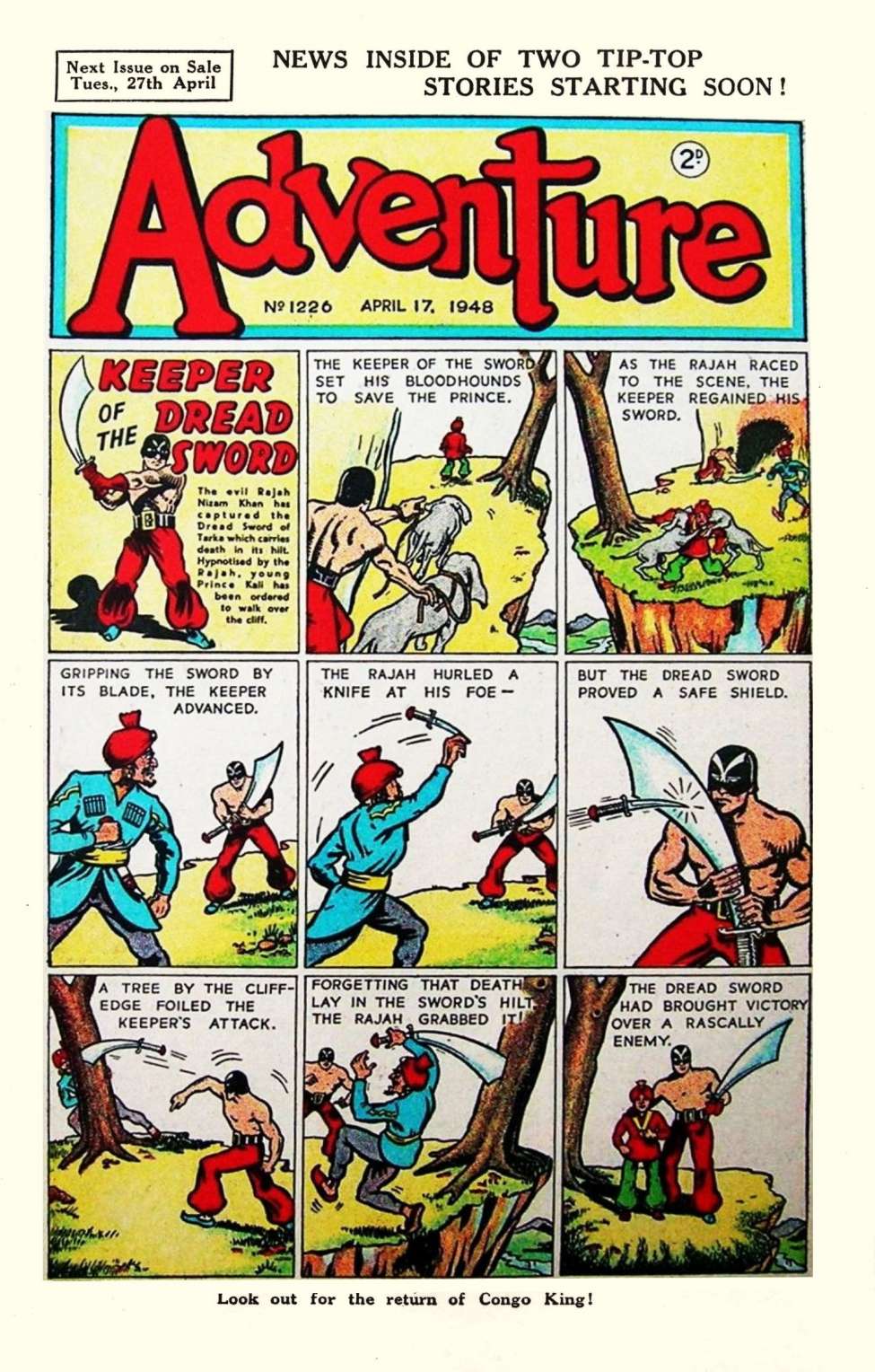 Comic Book Cover For Adventure 1226