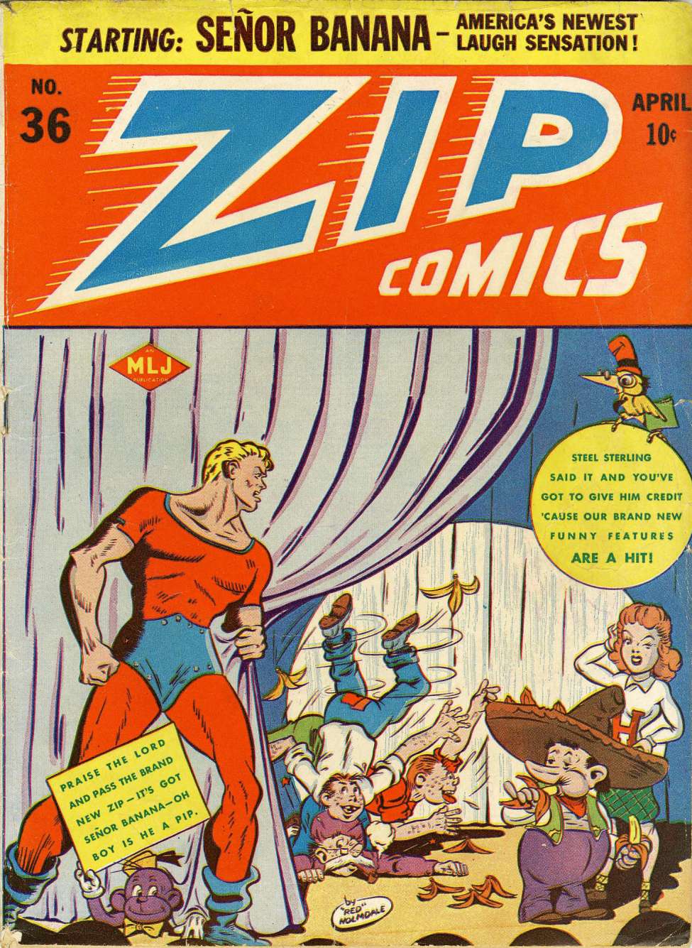Book Cover For Zip Comics 36
