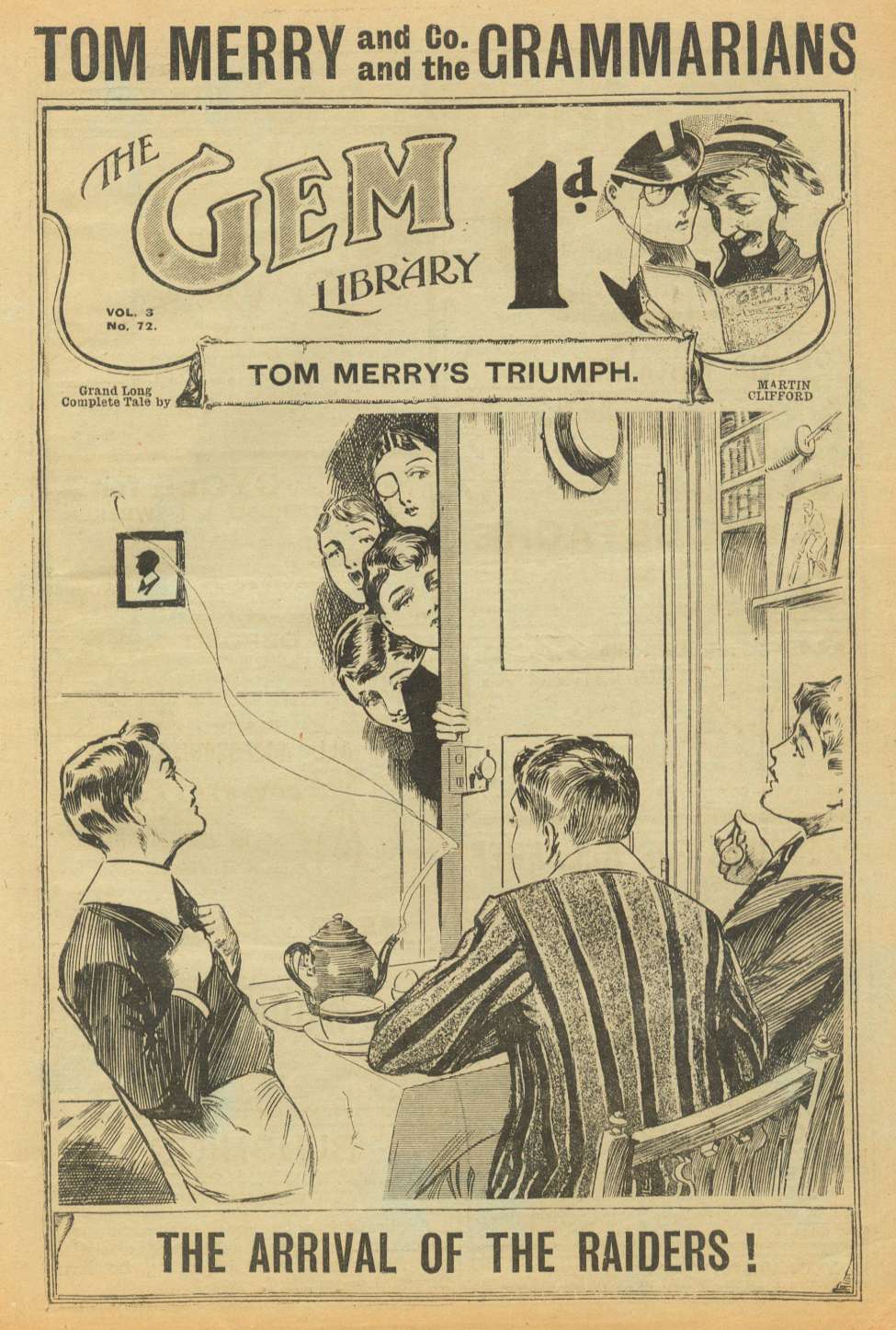 Comic Book Cover For The Gem v2 72 - Tom Merry’s Triumph
