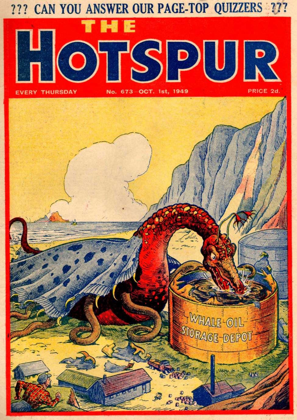 Comic Book Cover For The Hotspur 673