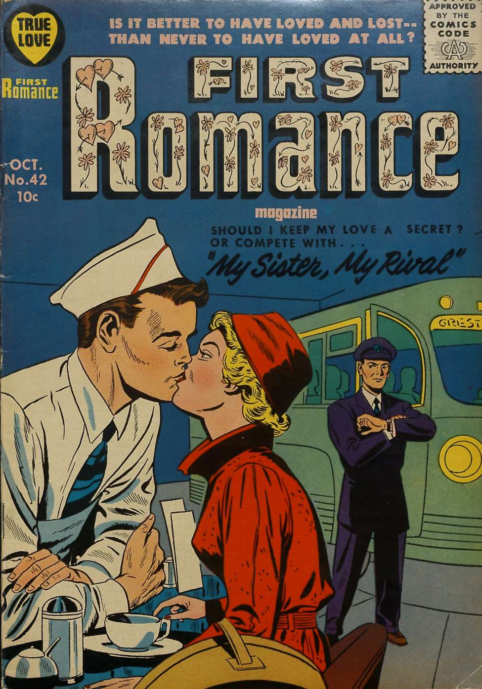 Comic Book Cover For First Romance Magazine 42