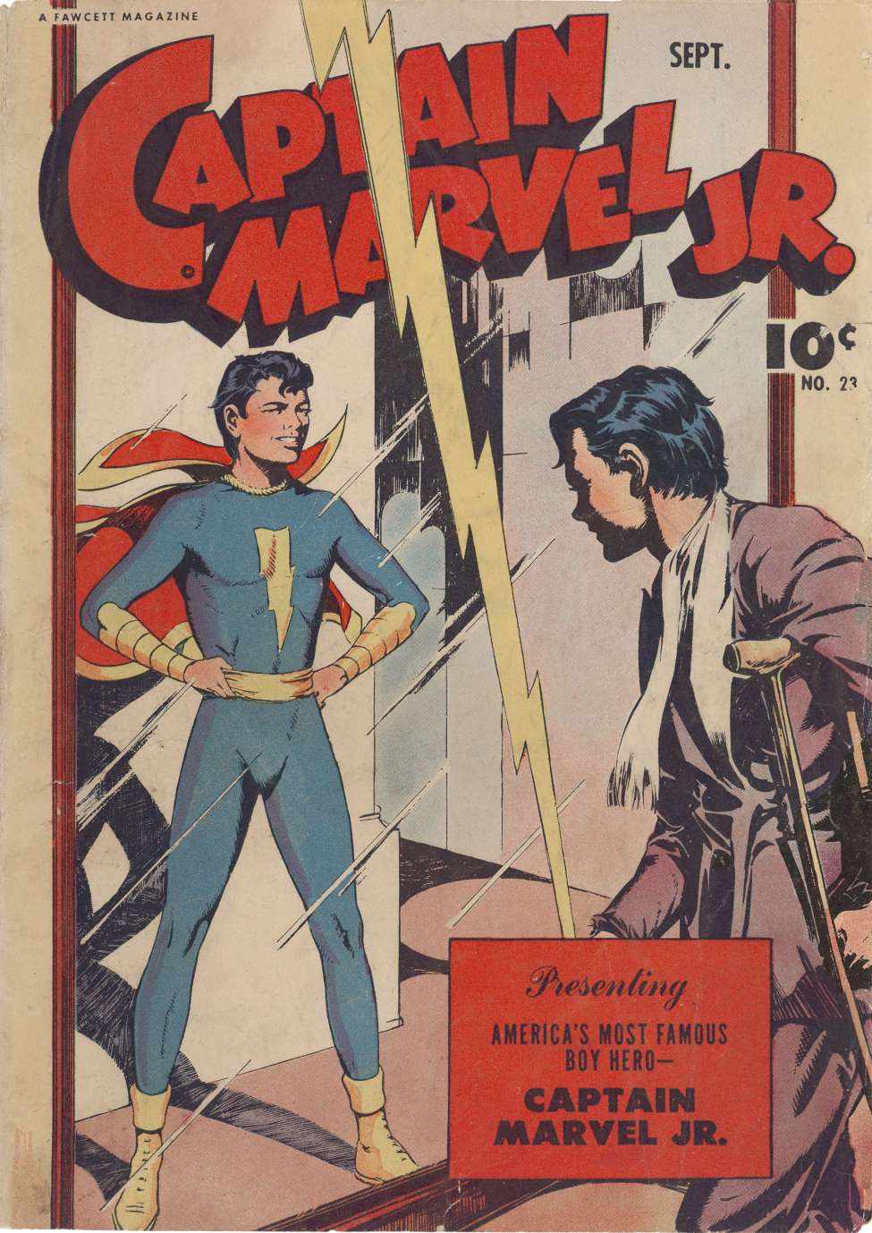 Comic Book Cover For Captain Marvel Jr. 23 - Version 2