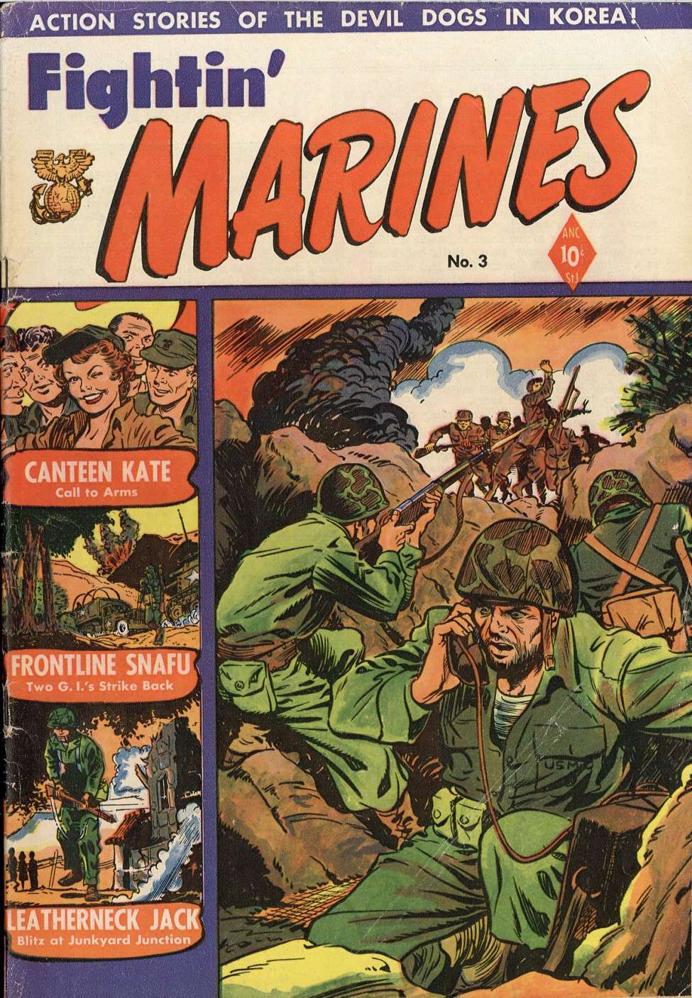 Comic Book Cover For Fightin' Marines 3