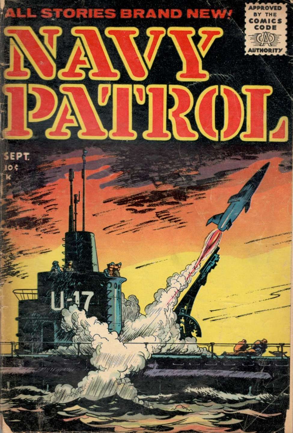 Comic Book Cover For Navy Patrol 3