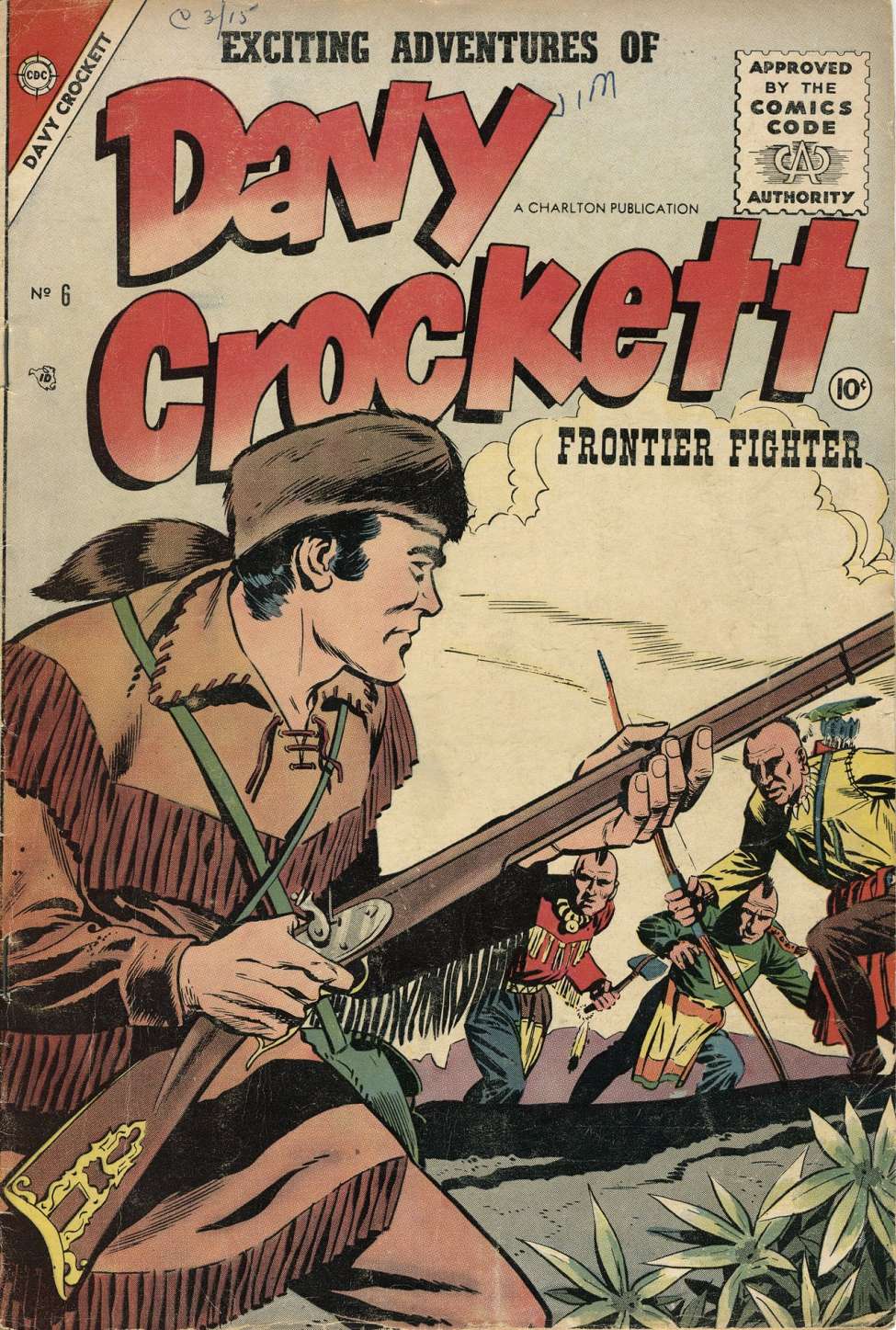 Comic Book Cover For Davy Crockett 6